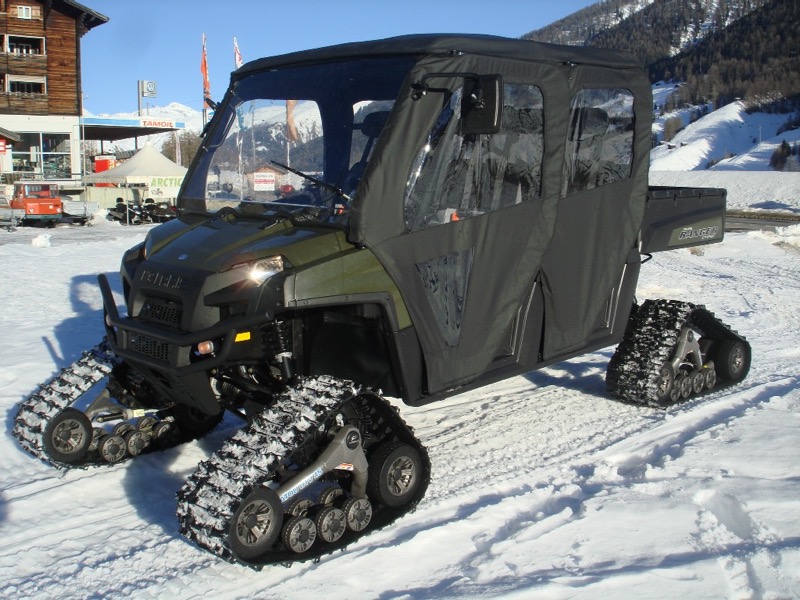 Ablieferung Polaris Ranger 800 Crew mit Raupen