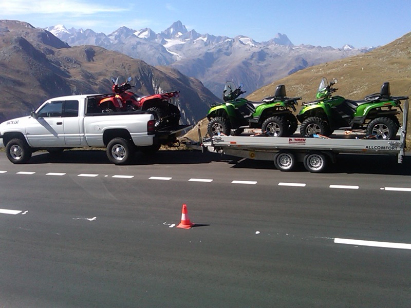 ATV auf Nufenenpass