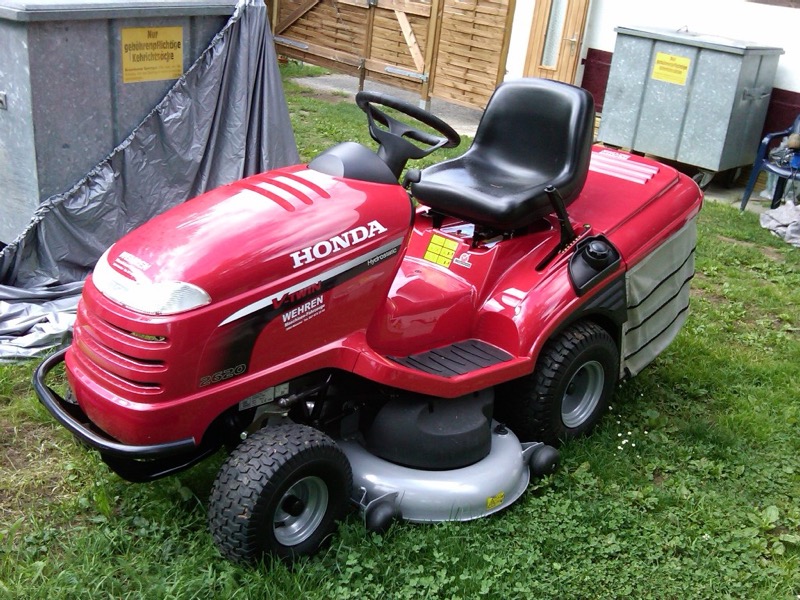 Ablieferung Rasentraktor Honda