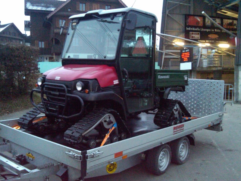 Ablieferung Kawasaki Mule 3010 mit Raupen