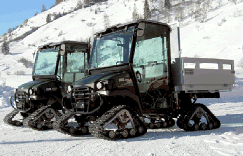 Kawasaki Mule mit Raupen